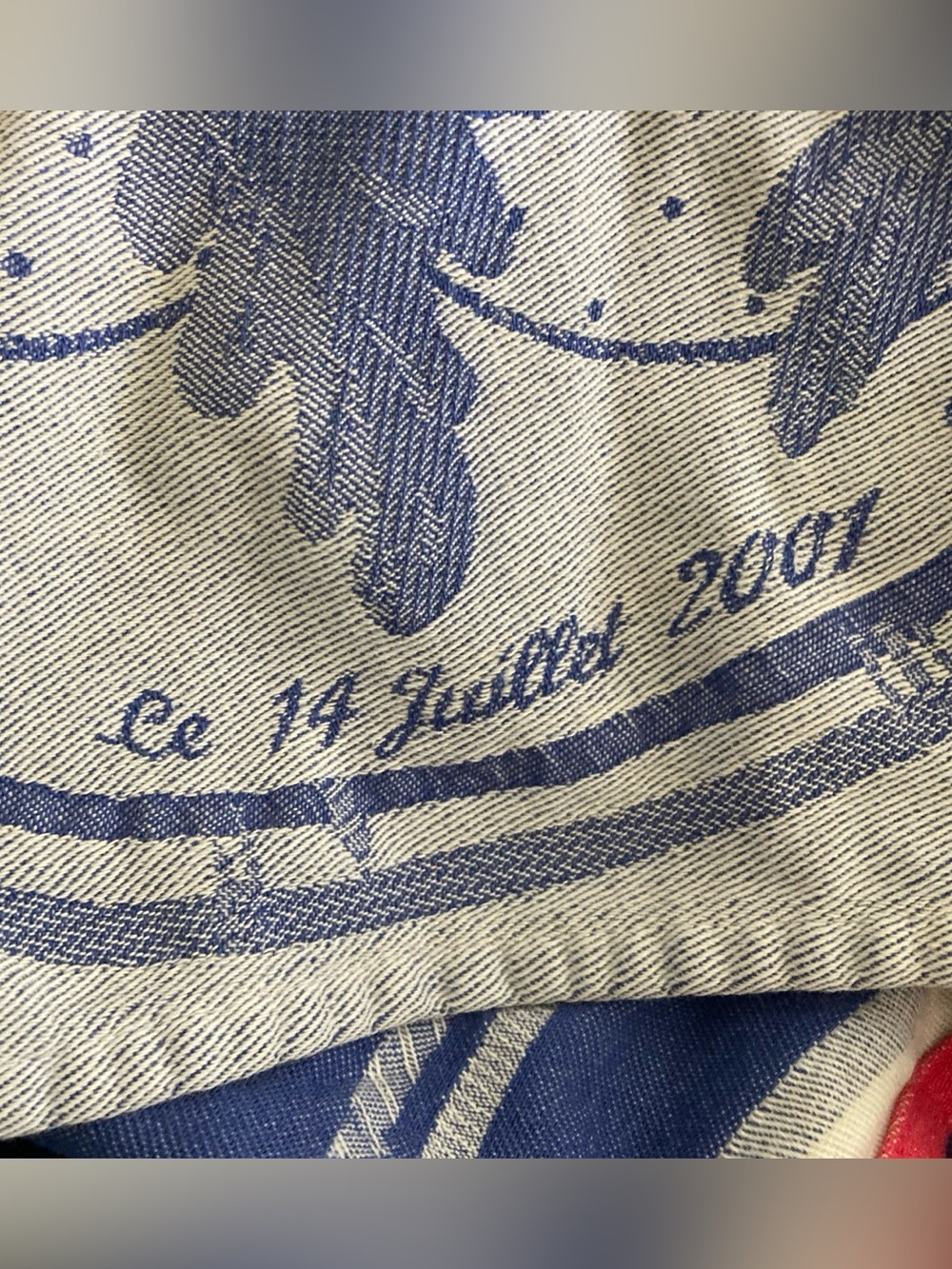 Yves Delorme vintage Bastille Day tea towel - Picture 8 of 10